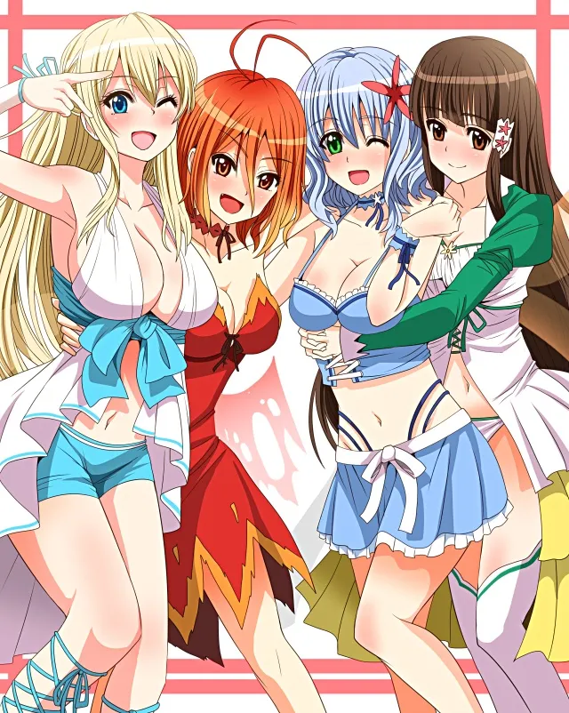 Amagi Brilliant Park: Muse, Sylphy, Kobori, Salama Fanart by Inu (Marukome) #782