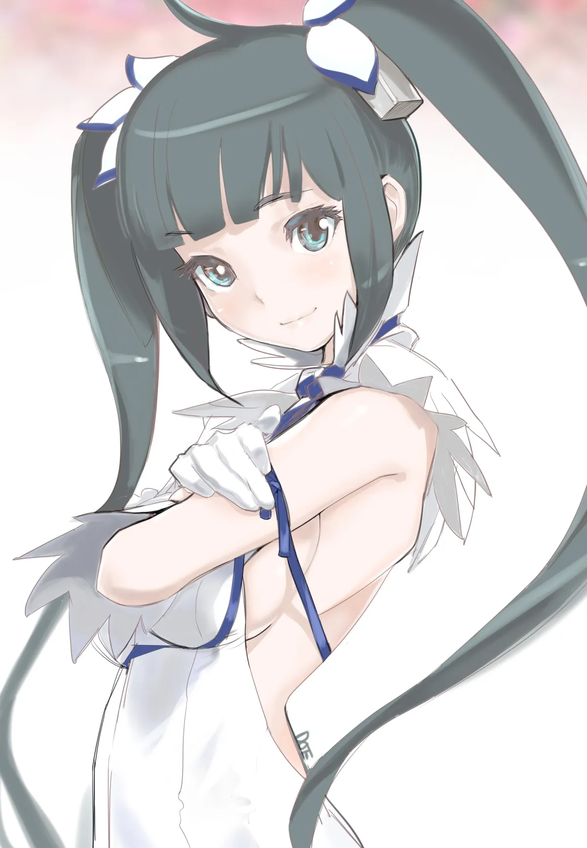 Hestia Wallpaper: Goddess Smile from Danmachi (dytm Fanart) #797