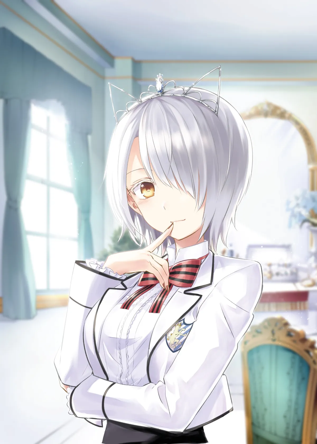 Chartreux Westia White Cat - Kishuku Gakkou no Juliet Fanart by natsupa #812