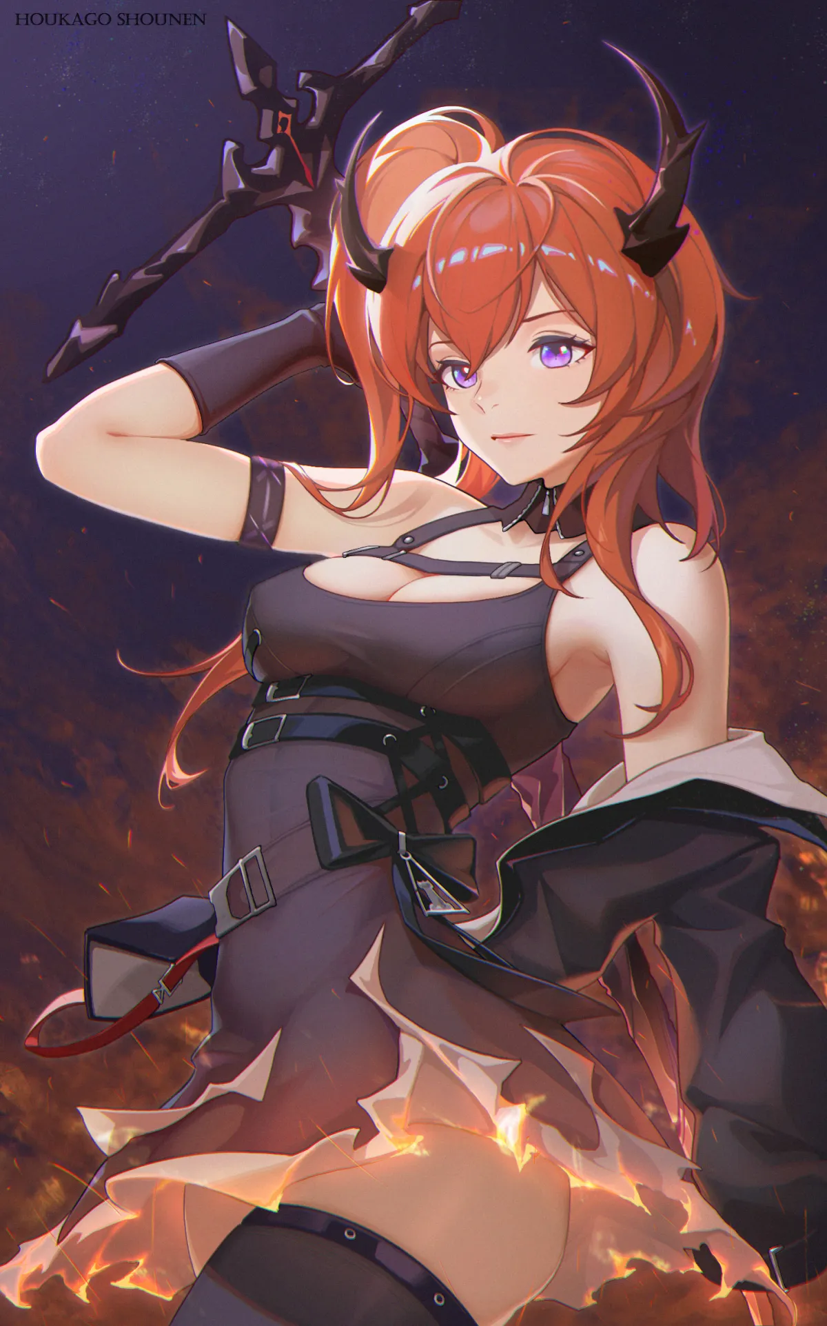 Arknights Surtr Fanart Wallpaper by houkago shounen: Hot Lava Girl! #854
