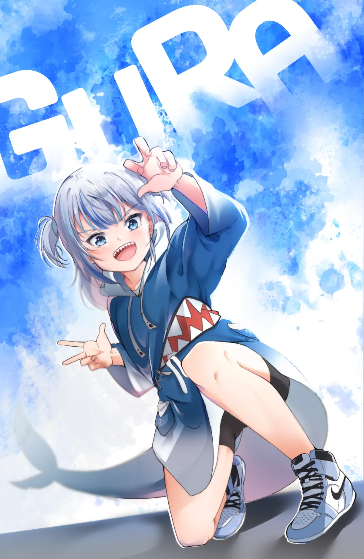 Gawr Gura Fanart Wallpaper by sr (Hololive's Adorable Shark!) #925