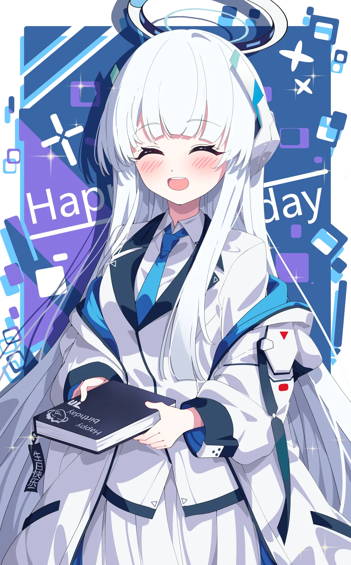 Ushio Noa Blue Archive Wallpaper - Smiling Fanart by hua-huahua #936