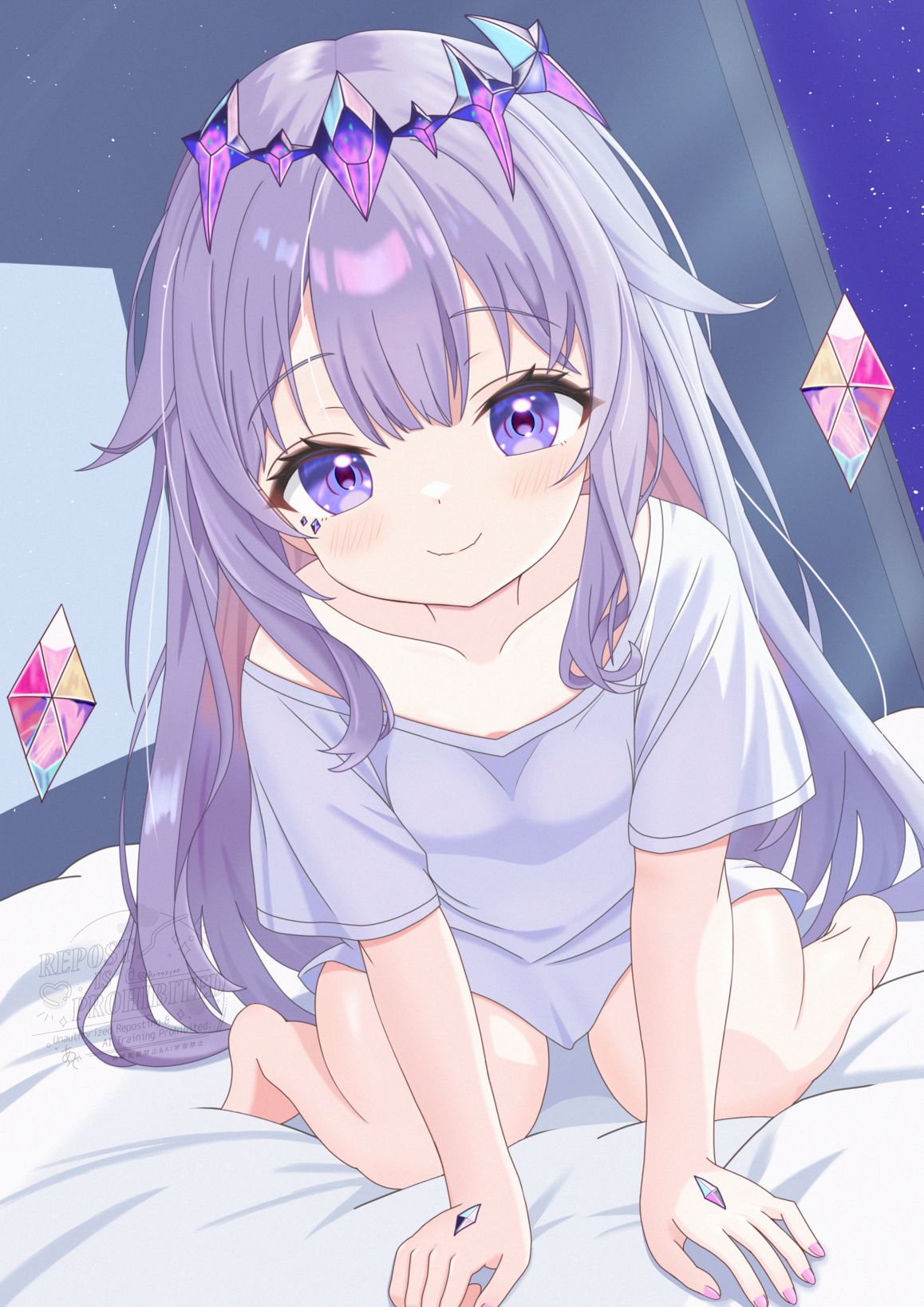 Dreamy Koseki Bijou Fanart Wallpaper – Hololive Gem Idol by artexyan #1167