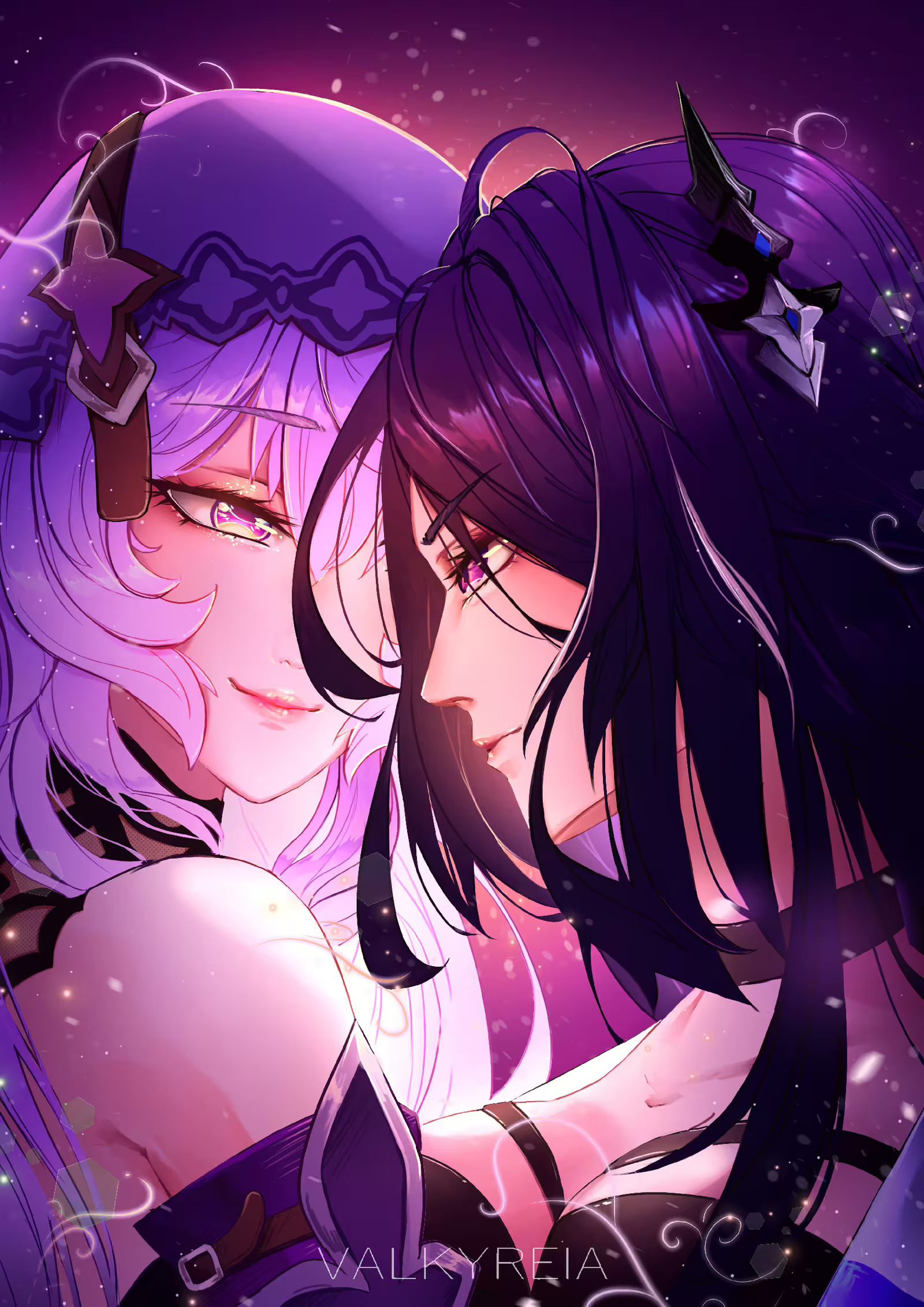 Acheron & Black Swan Honkai Star Rail Yuri Wallpaper