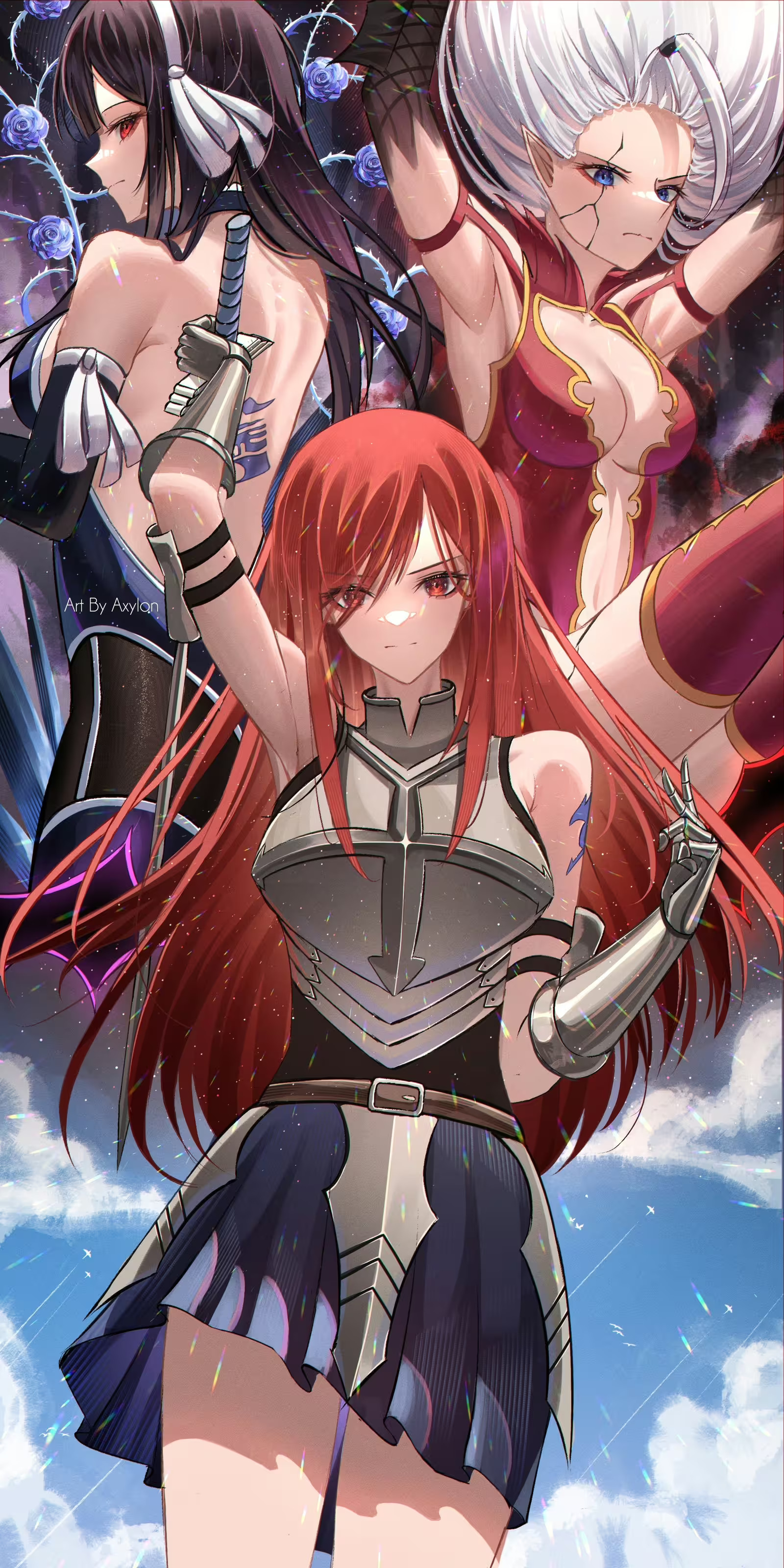 Fairy Tail: Erza, Mirajane, & Ultear Wallpaper by Axylon