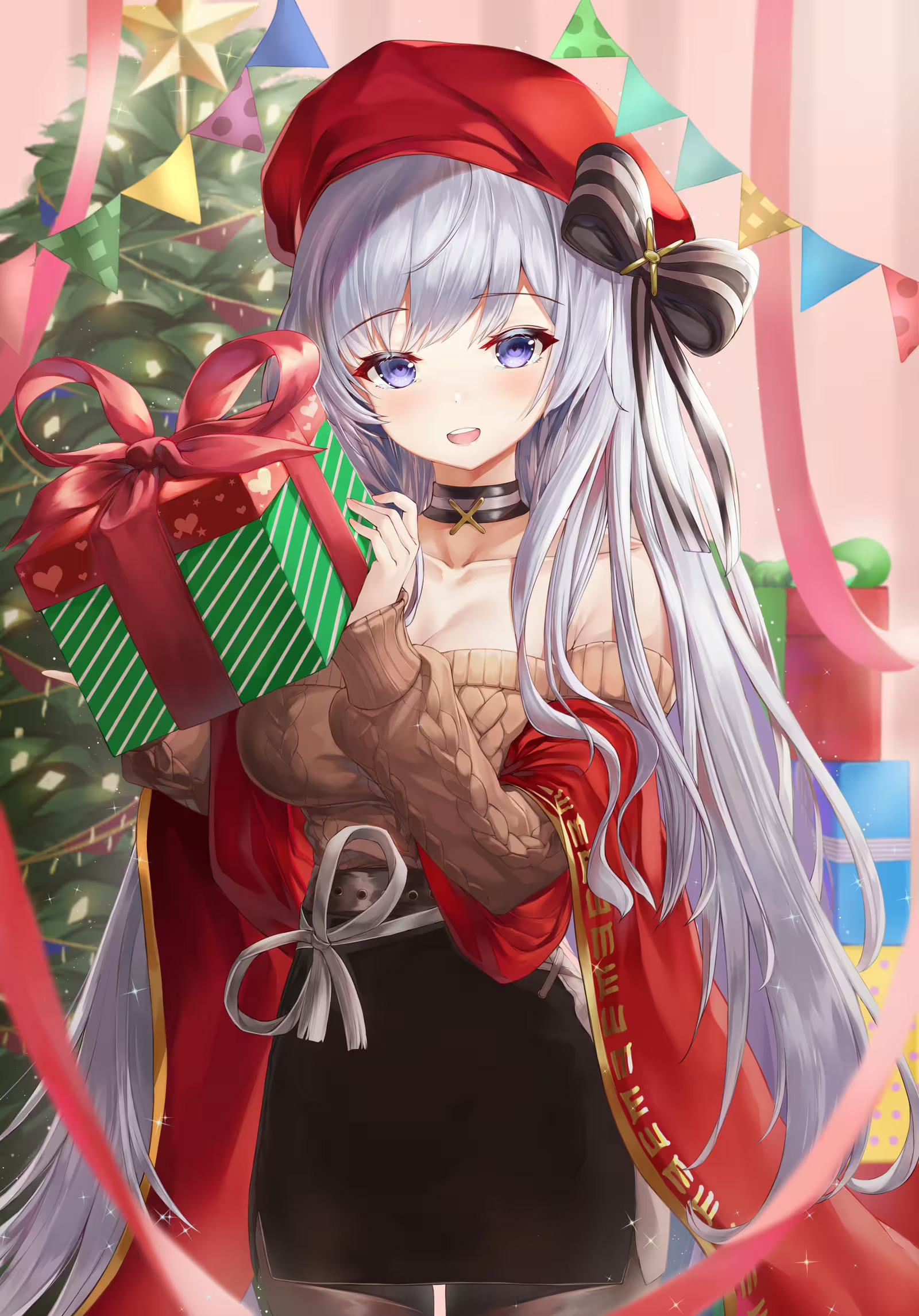 Azur Lane Belfast Christmas Wallpaper by Wakum