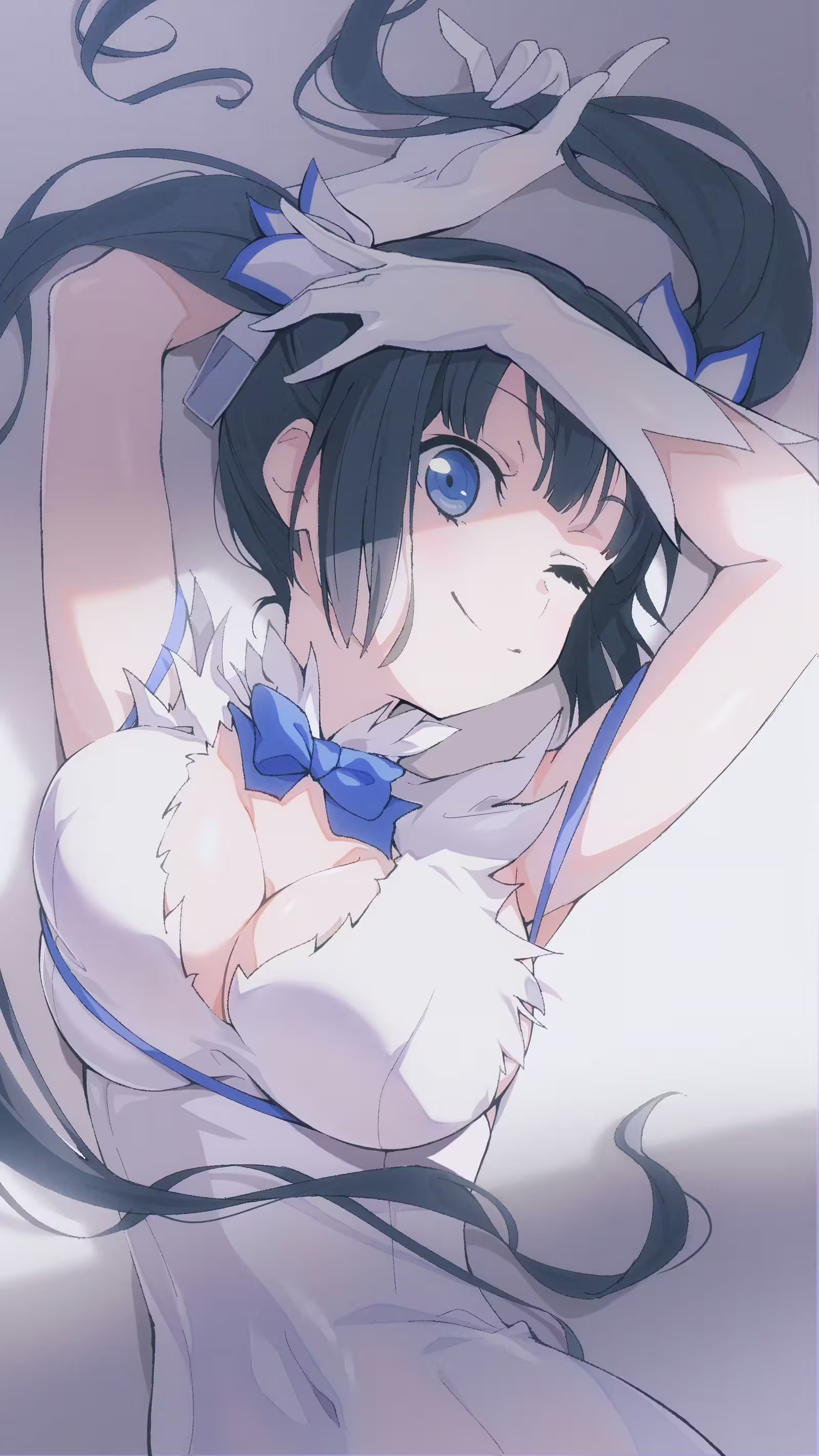 Hestia Fanart Wallpaper Danmachi Art by nobusawa osamu