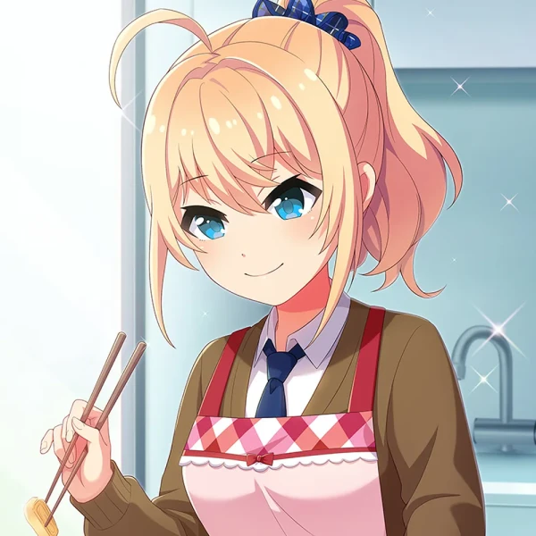 Blonde Hair waifu aesthetic tag