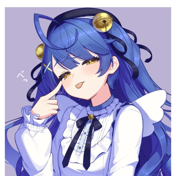 Blue Hair waifu aesthetic tag