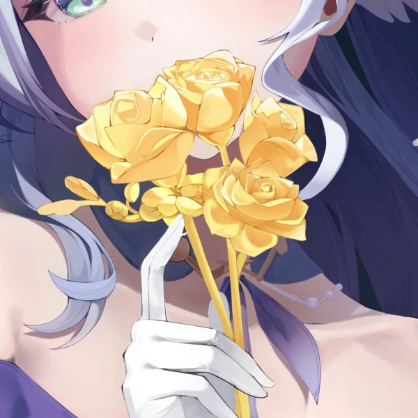 Flower waifu aesthetic tag