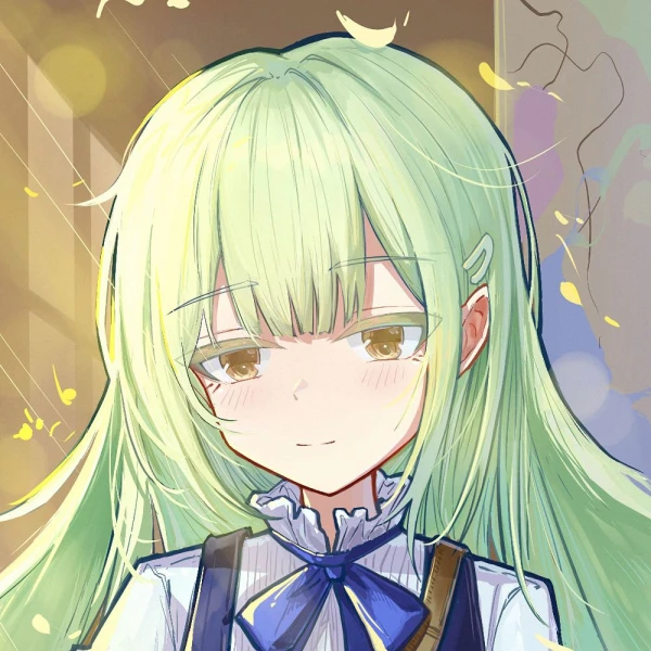 Green Hair waifu aesthetic tag
