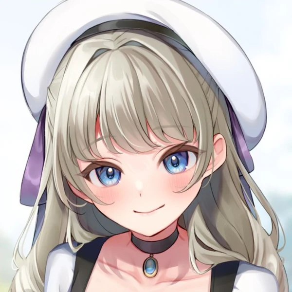 Gray Hair waifu aesthetic tag