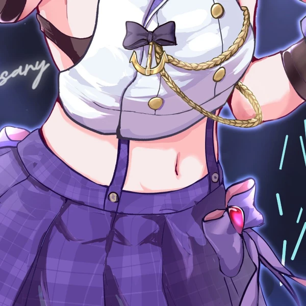 Navel waifu aesthetic tag