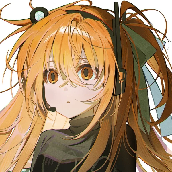 Orange Hair waifu aesthetic tag