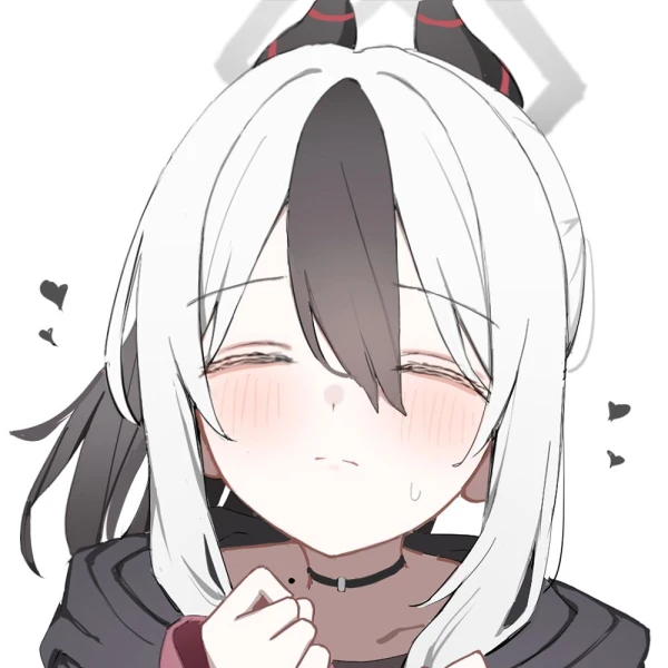 Two-tone Hair waifu aesthetic tag