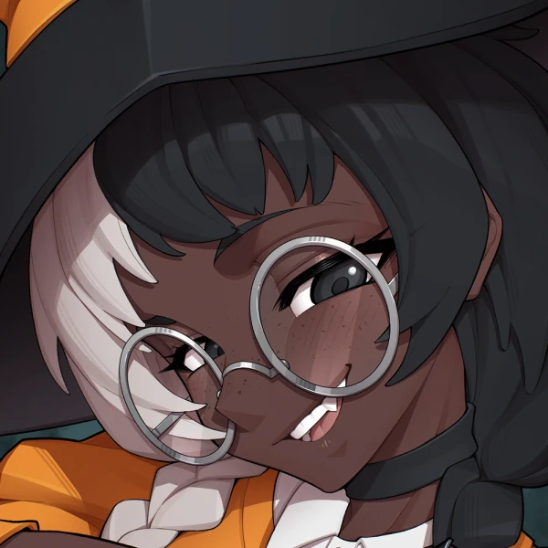 Dark Skin waifu aesthetic tag