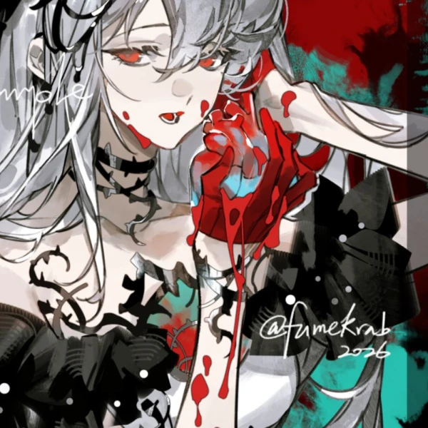 Blood waifu aesthetic tag
