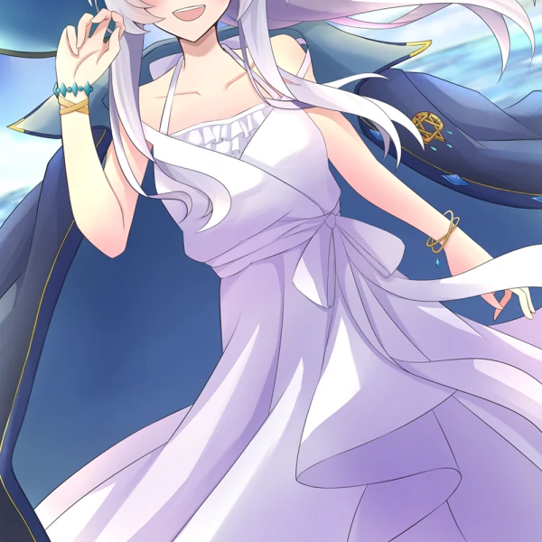White Dress waifu aesthetic tag