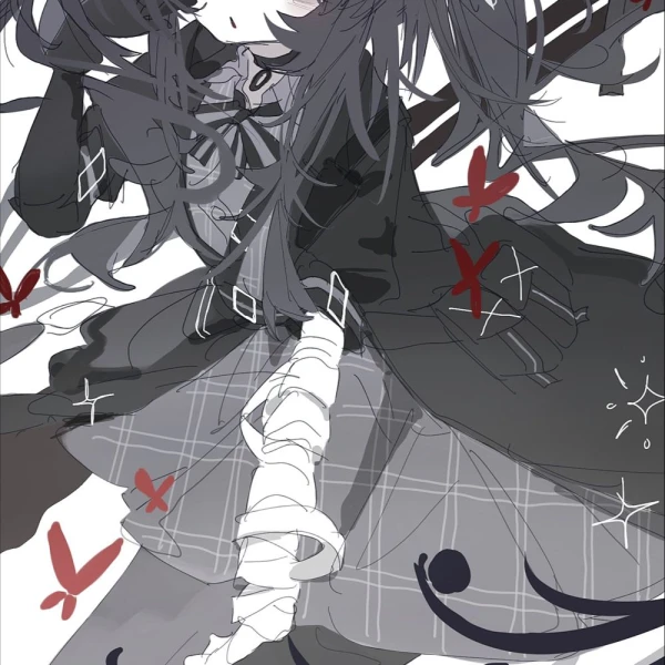 Black Dress waifu aesthetic tag
