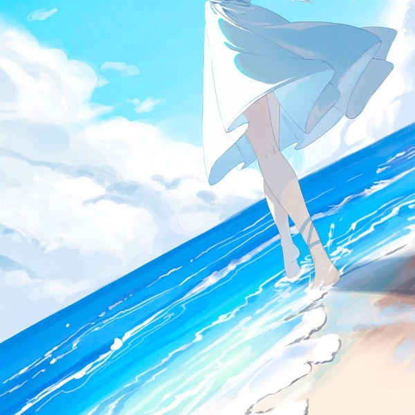 Beach waifu aesthetic tag