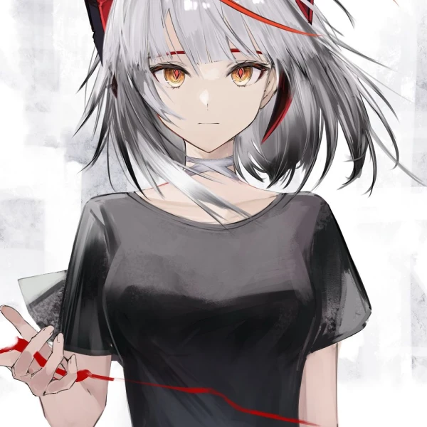 Black Shirt waifu aesthetic tag