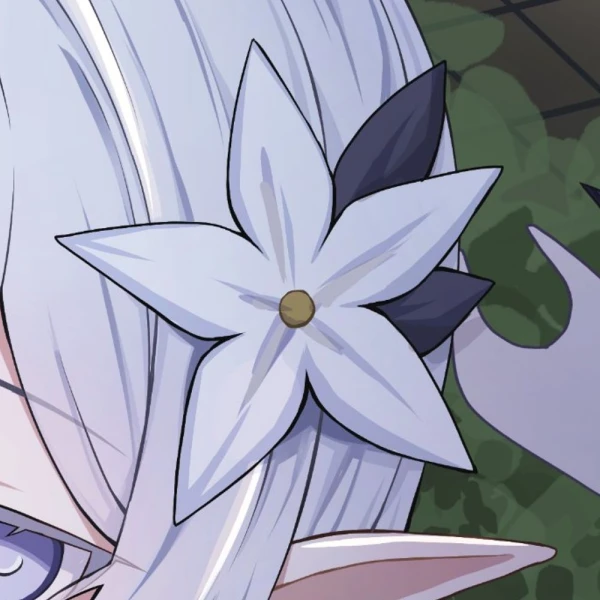White Flower waifu aesthetic tag