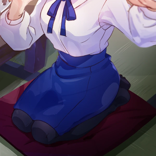 Blue Skirt waifu aesthetic tag