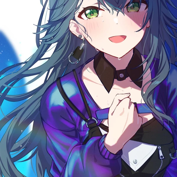 Hand on Chest waifu aesthetic tag