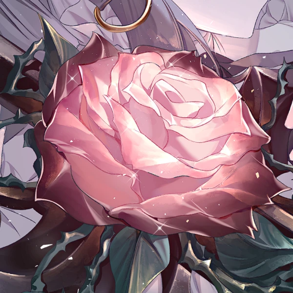 Pink Flower waifu aesthetic tag