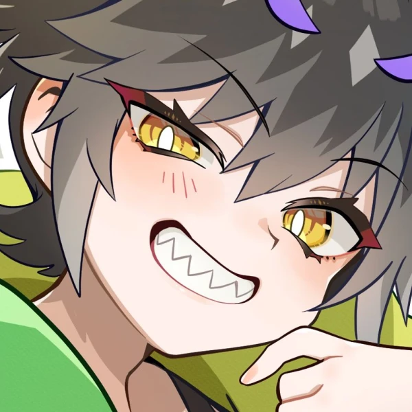 Sharp Teeth waifu aesthetic tag