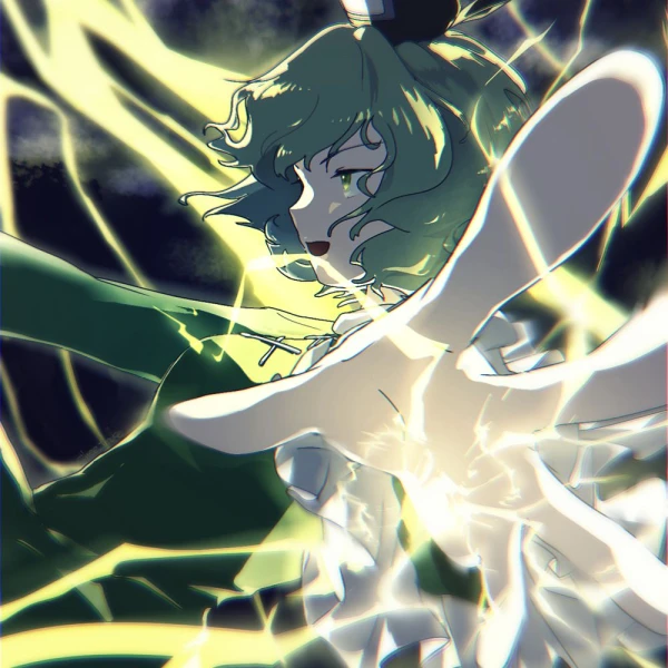 Electricity waifu aesthetic tag