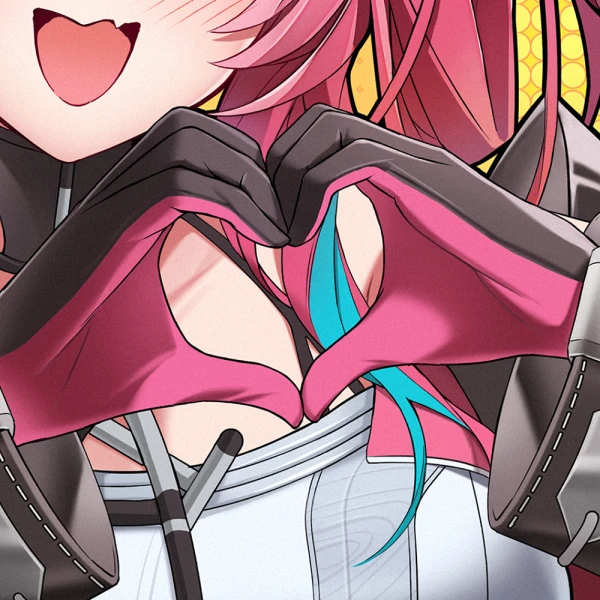 Pink Gloves waifu aesthetic tag