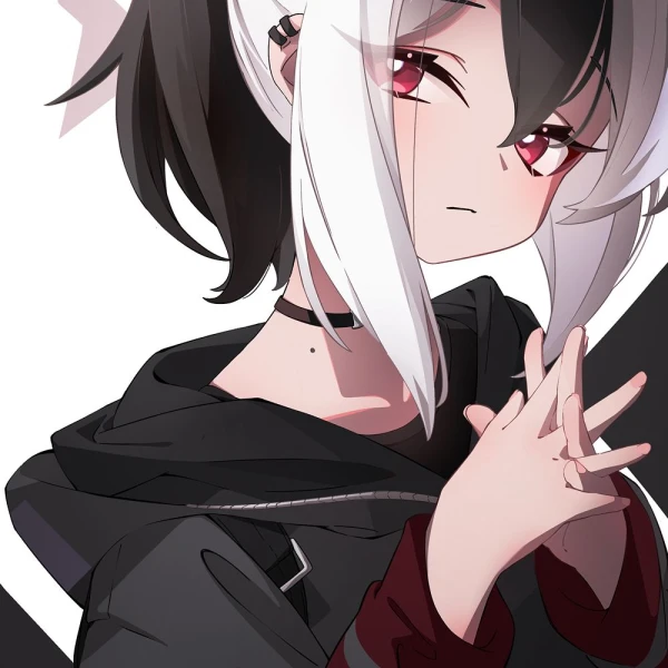 Black Hoodie waifu aesthetic tag