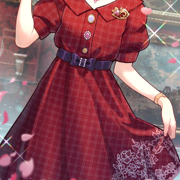 Print Dress waifu aesthetic tag