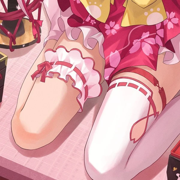 Frilled Thigh Strap waifu aesthetic tag