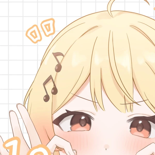 Musical Note Hair Ornament waifu aesthetic tag