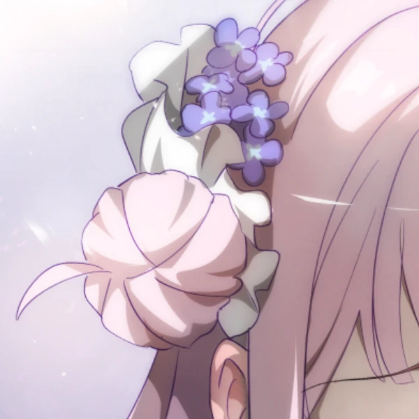 White Scrunchie waifu aesthetic tag