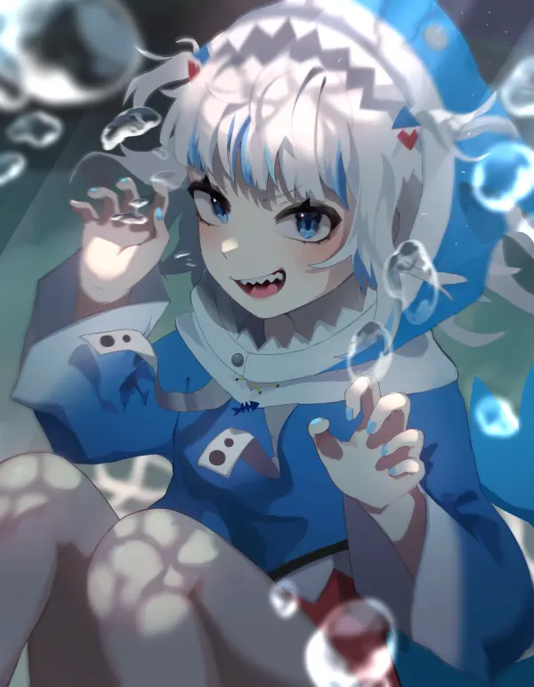 Gawr Gura Hololive Shark Costume Fanart by 113rii #212
