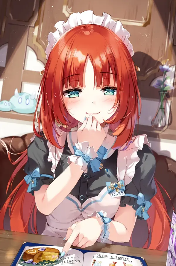 Nilou Genshin Impact Maid Outfit Wallpaper by Miyase Mahiro #375