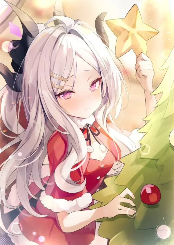 Sorasaki Hina Christmas by misyune Blue Archive Wallpaper #384