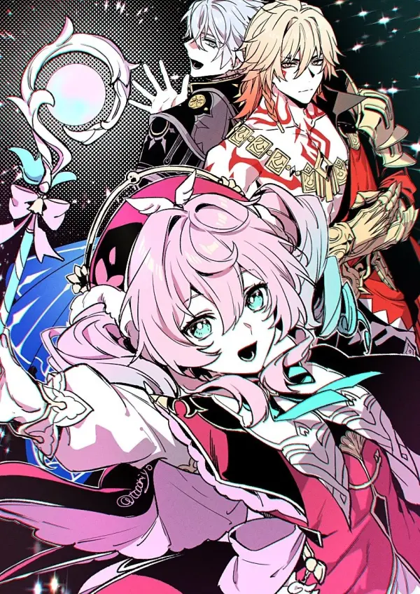 Honkai Star Rail Wallpaper: Phainon, Hyacine, Mydei - Art by toriyoshi #757