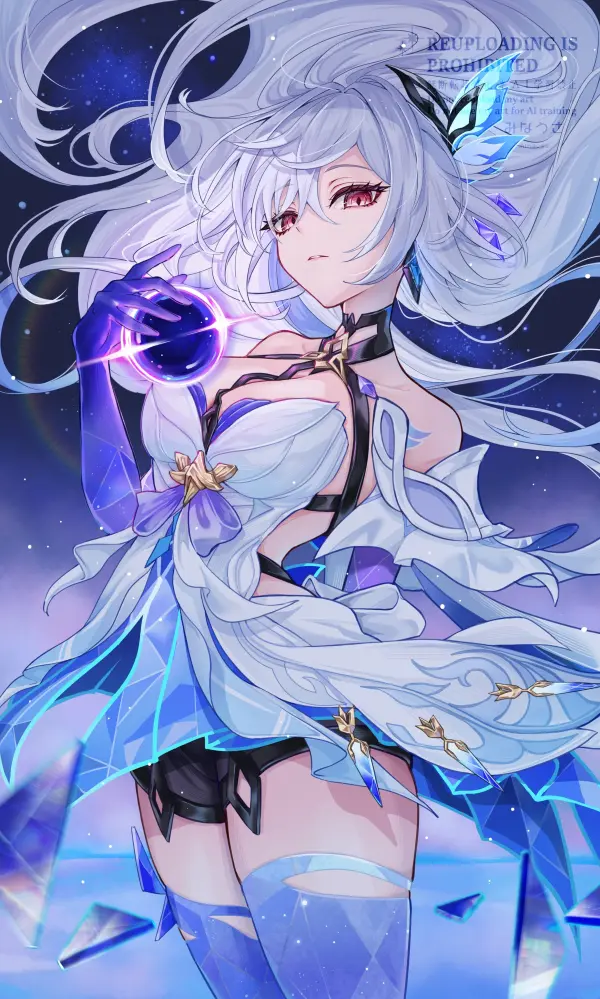 Skirk Genshin Impact Wallpaper Fanart by minausa #758