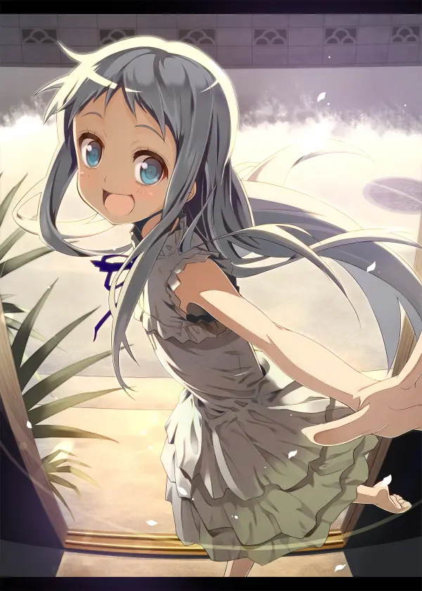 Menma Smile - AnoHana Wallpaper Fanart by osaosa #783