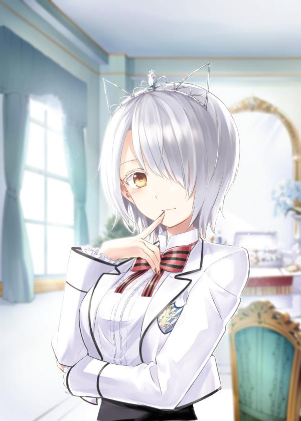 Chartreux Westia White Cat - Kishuku Gakkou no Juliet Fanart by natsupa #812