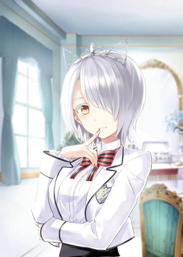 Chartreux Westia White Cat - Kishuku Gakkou no Juliet Fanart by natsupa #812