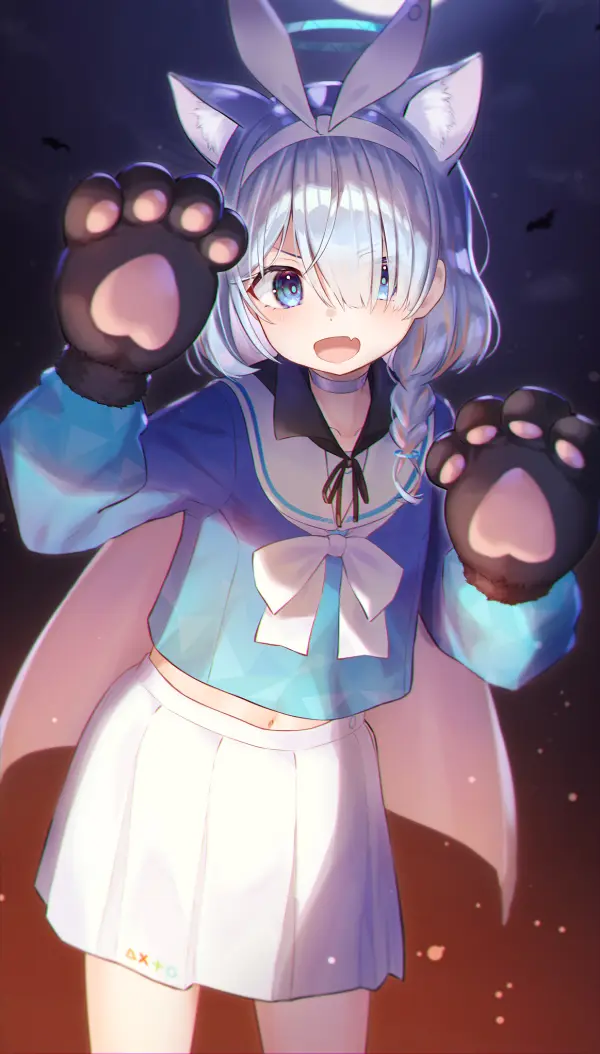 Halloween Arona Wallpaper: Blue Archive Fanart by takechii #851