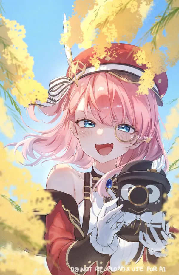 Charlotte (Genshin Impact) Wallpaper: "A Spring Day Snap" by imasaki kei #873