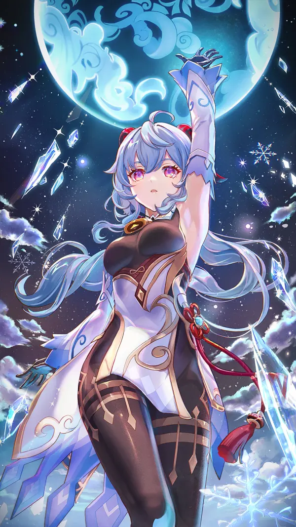 Ganyu Nightfall: Stunning Genshin Impact Wallpaper by aratakosu (Tako's) #914