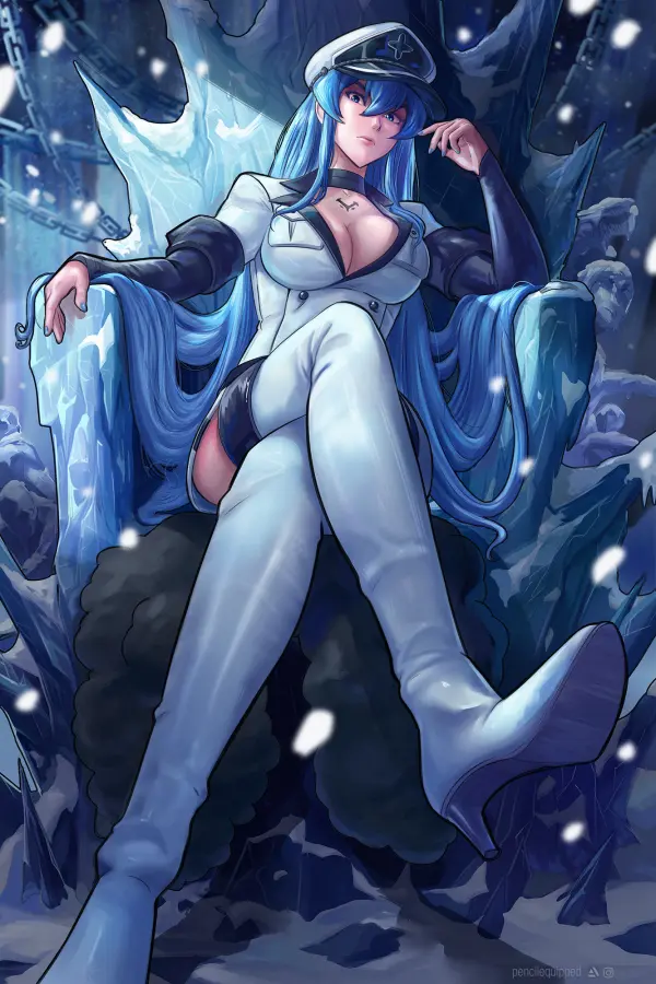 Esdeath Fanart: Ice Queen Wallpaper from Akame ga Kill! (pencilequipped) #916