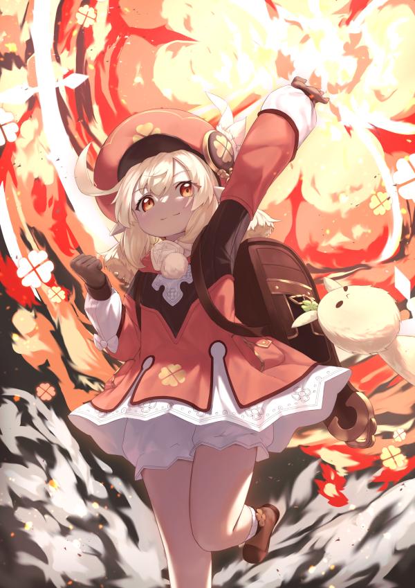 Klee Fanart Wallpaper: Spark Knight Ready for Action (Genshin Impact) by reuri #1002